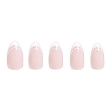 Load image into Gallery viewer, Paris Press-On Nails | Classic French Tip Short Almond