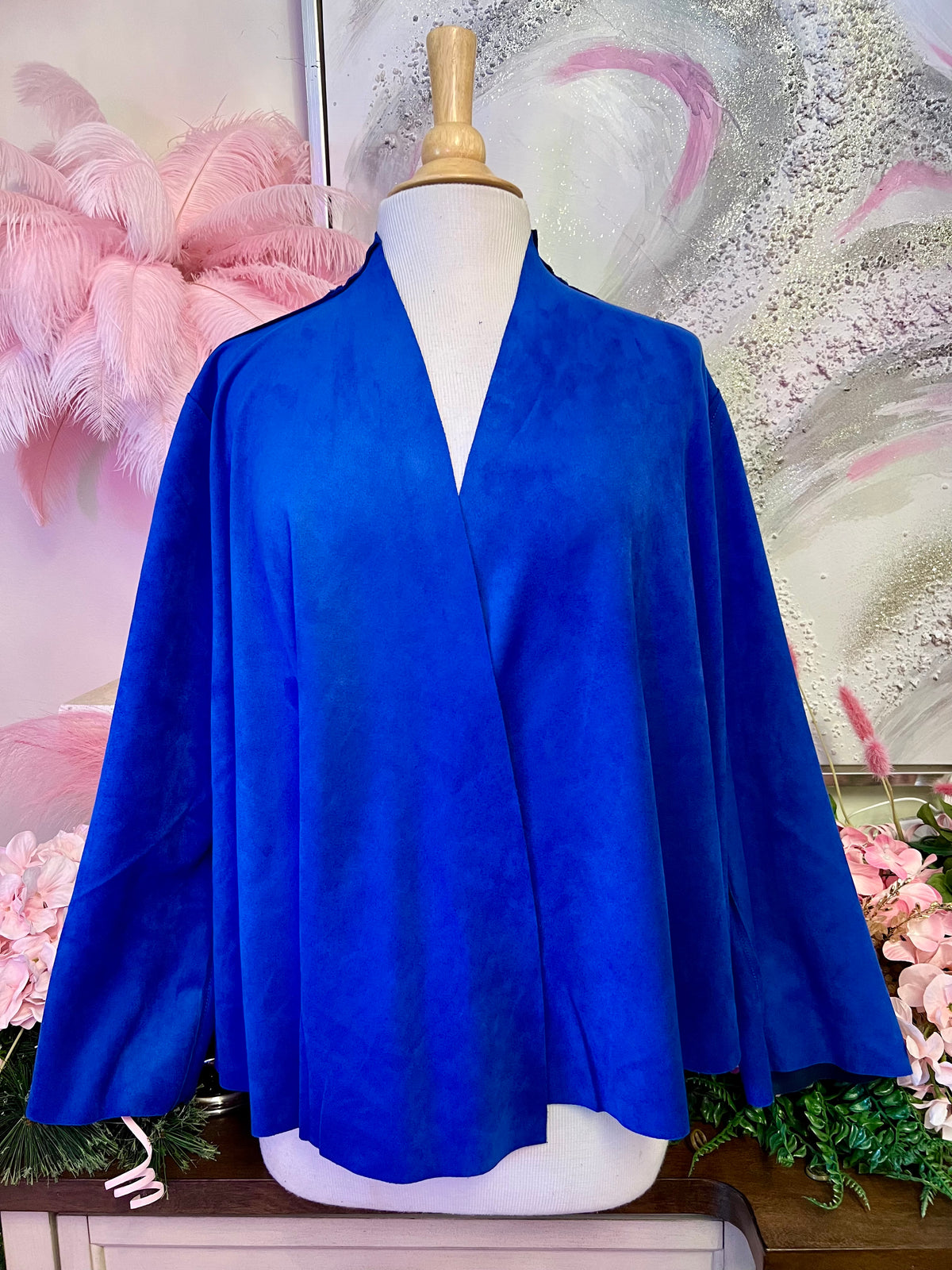 Royal Blue Reversible Wrap Jacket