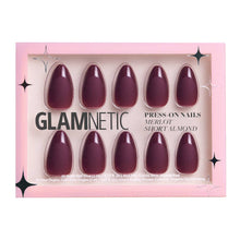 Load image into Gallery viewer, Merlot Press-On Nails| Matte Finish| Gloss French Tip| Short