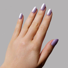 Load image into Gallery viewer, Mermaid's Tail Press-On Nails | Short Oval Purple Iridiscent