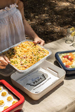 Load image into Gallery viewer, Premium Set - Pan Frame w/ Lid & Hot or Cold Gel Pack -White