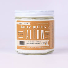 Load image into Gallery viewer, Tallow Body Butter, All Natural Grass Fed Beef Tallow Moisturizer with Vitamin E and Jojoba Oil