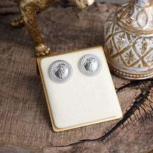 Load image into Gallery viewer, Rope & Relic – Classic Coin Stud Earrings in Gold or Silver