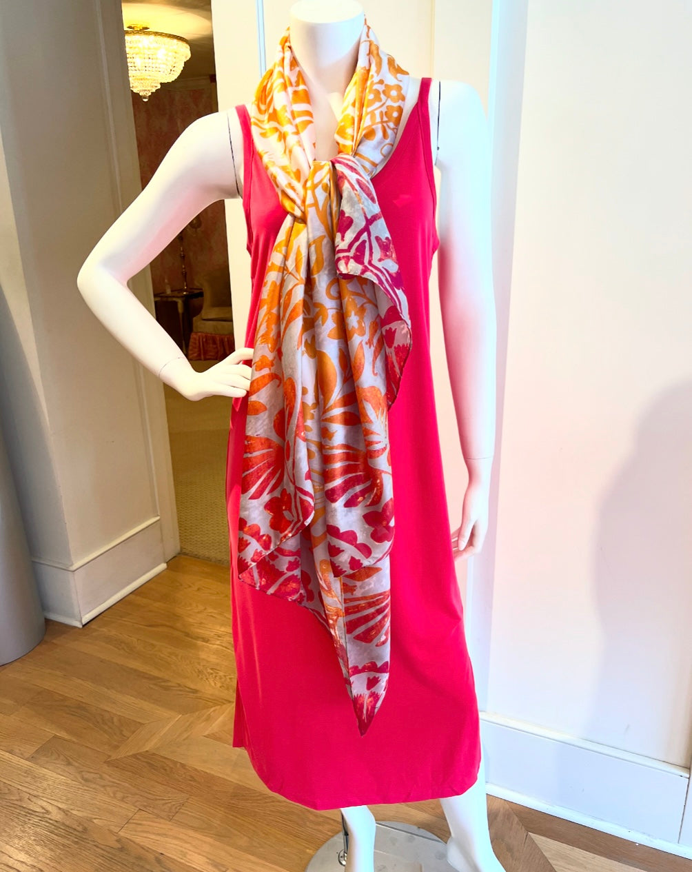 Raspberry Midi Tank Dress