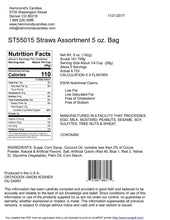 Load image into Gallery viewer, Classic Candy - Filled Straws - Holiday Mix - 5 oz Gift Bag