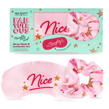 Load image into Gallery viewer, Mad Beauty FabYuleOus Sleep Mask and Scrunchie Set
