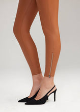 Load image into Gallery viewer, Faux Leather Shaping Legging w/ Side Zip - Plus Sizes Avail