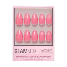 Load image into Gallery viewer, Flamingo Pink Press-On Nails | Solid Nails | Short Almond