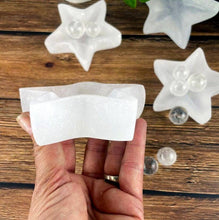 Load image into Gallery viewer, Crystal Star Selenite Reiki Charging Bowl Altar Plate