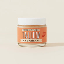 Load image into Gallery viewer, Coffee Bean infused Tallow Eye Cream, Grass Fed Beef Tallow
