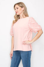 Load image into Gallery viewer, Rimmie Pointe Knit Top with Lace