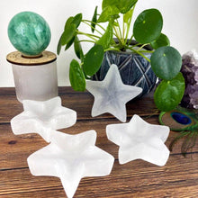Load image into Gallery viewer, Crystal Star Selenite Reiki Charging Bowl Altar Plate