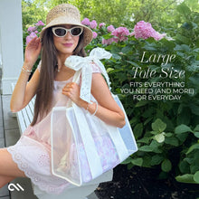 Load image into Gallery viewer, Case-Mate Ivory Pearl Bow Jelly Tote Bag