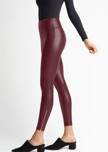 Load image into Gallery viewer, Faux Leather Shaping Legging w/ Side Zip - Plus Sizes Avail