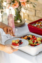 Load image into Gallery viewer, Premium Set - Pan Frame w/ Lid & Hot or Cold Gel Pack -White