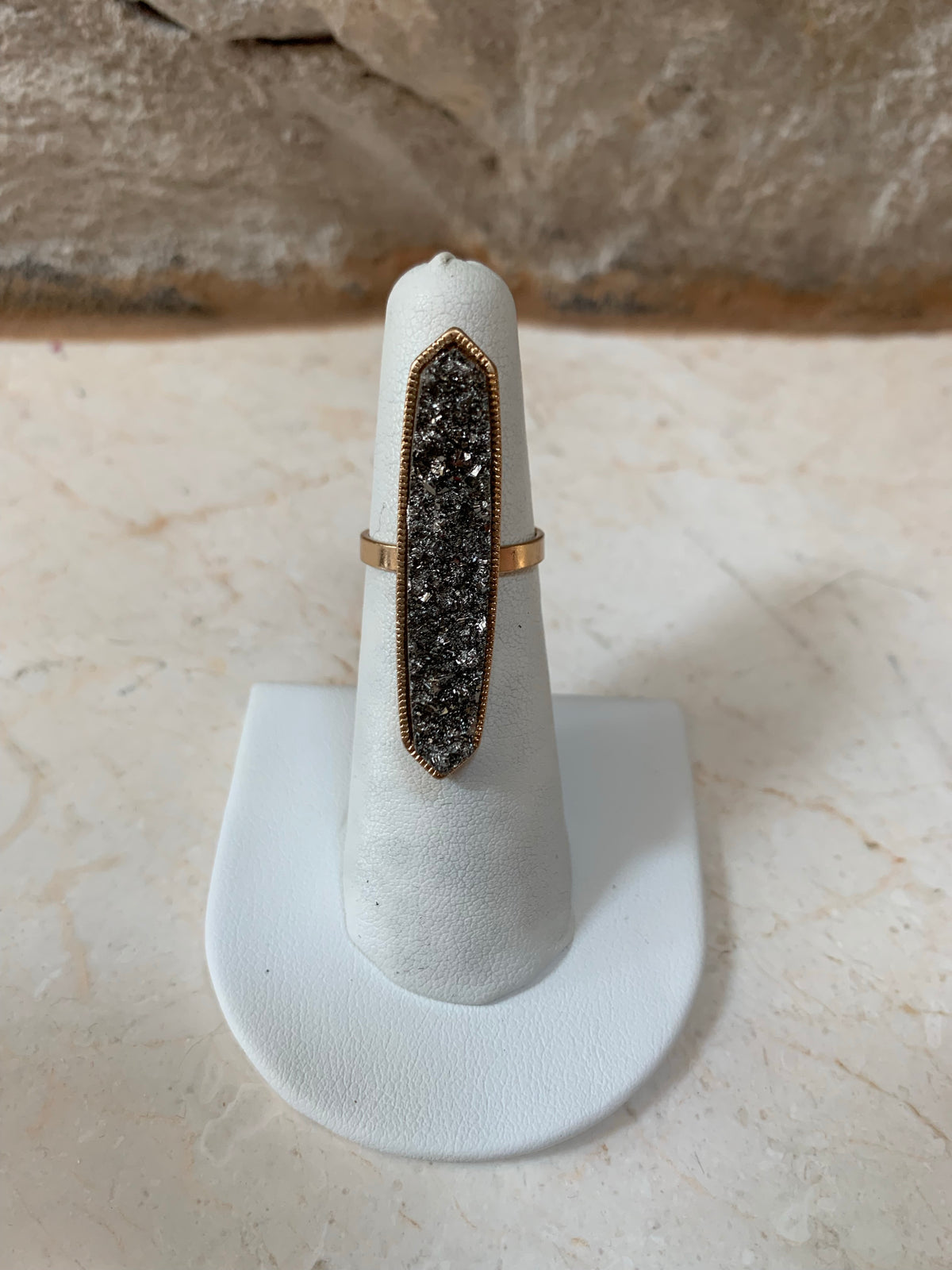Druzy Statement Ring