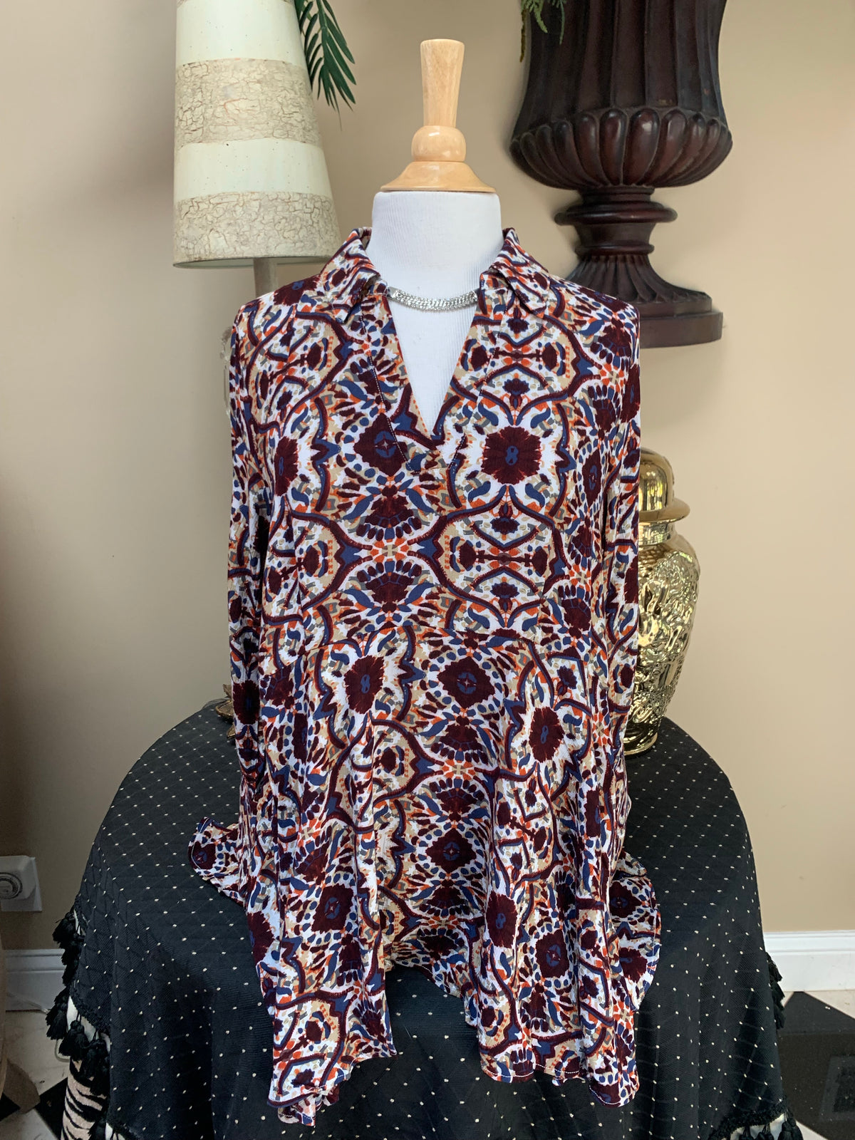 Floral Empire Waist Tunic