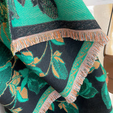 Load image into Gallery viewer, Green / Black Meadow Reversible Wrap
