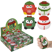 Load image into Gallery viewer, 2.4&quot; Christmas Squeezy Sugar Ball 12ct LLB Squishy Toys
