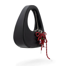 Load image into Gallery viewer, The Halo Bow Vegan Leather Charmed Clutch Bag
