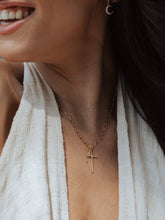 Load image into Gallery viewer, Cross and Mini Key Necklace
