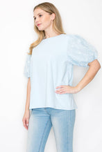 Load image into Gallery viewer, Rimmie Pointe Knit Top with Lace
