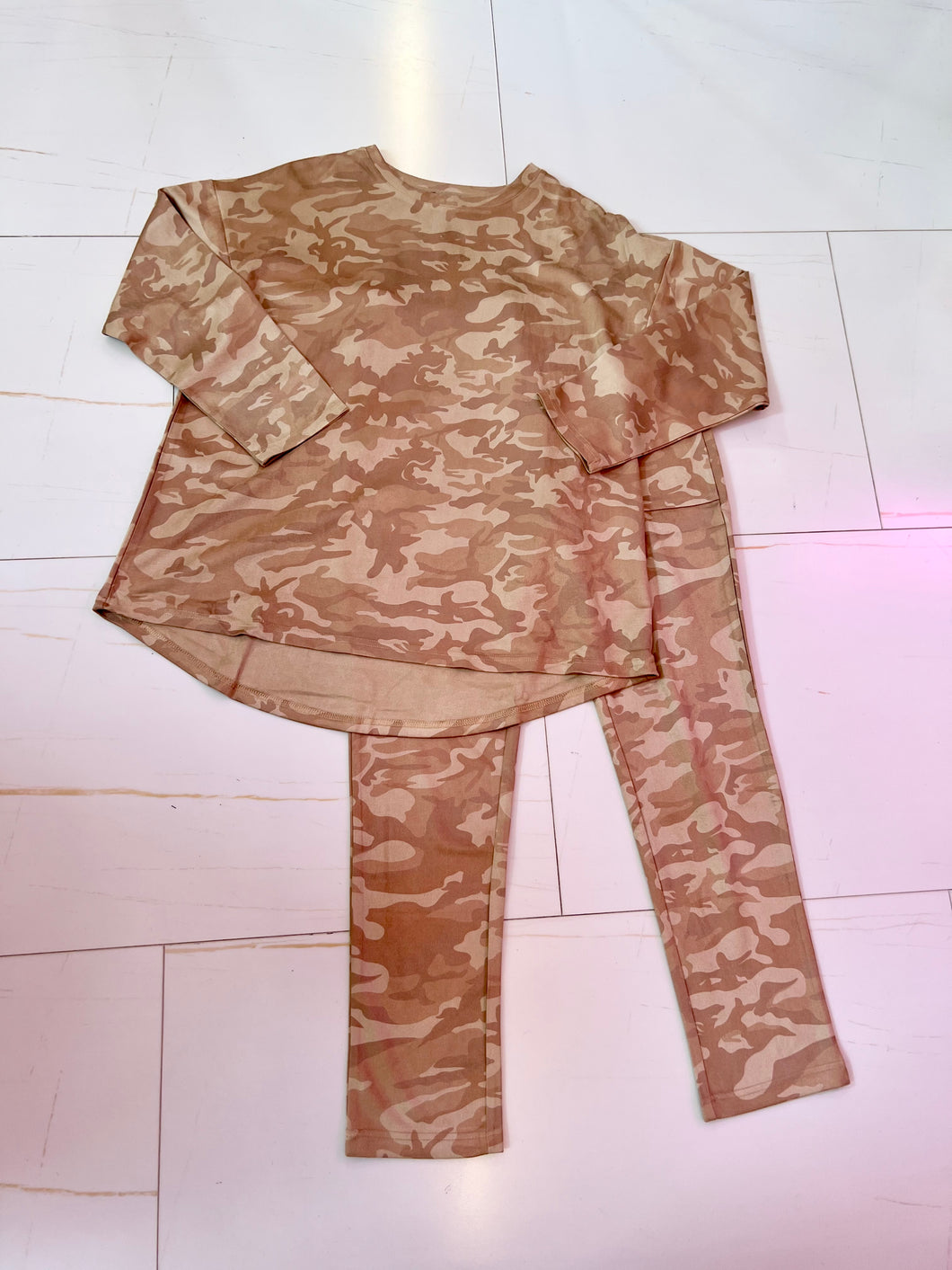 Camouflage Ultra Suede Set