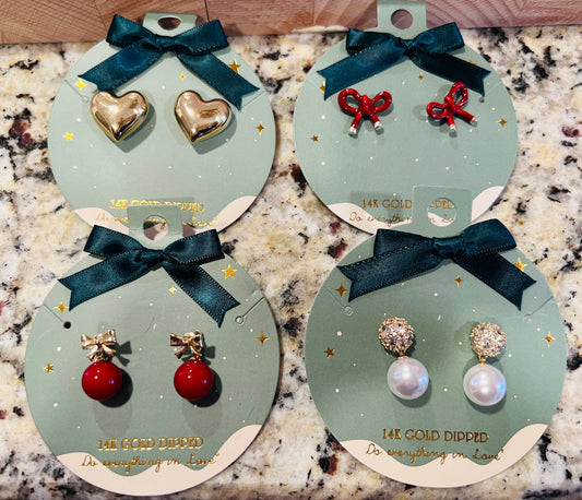 Ornament Card Earrings