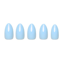Load image into Gallery viewer, Soft Blue Press-On Nails | Short Almond Solid Nail
