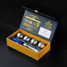Load image into Gallery viewer, Whiskey BASKETBALL Steel Ice Balls - New NOBLESIP Gift Set
