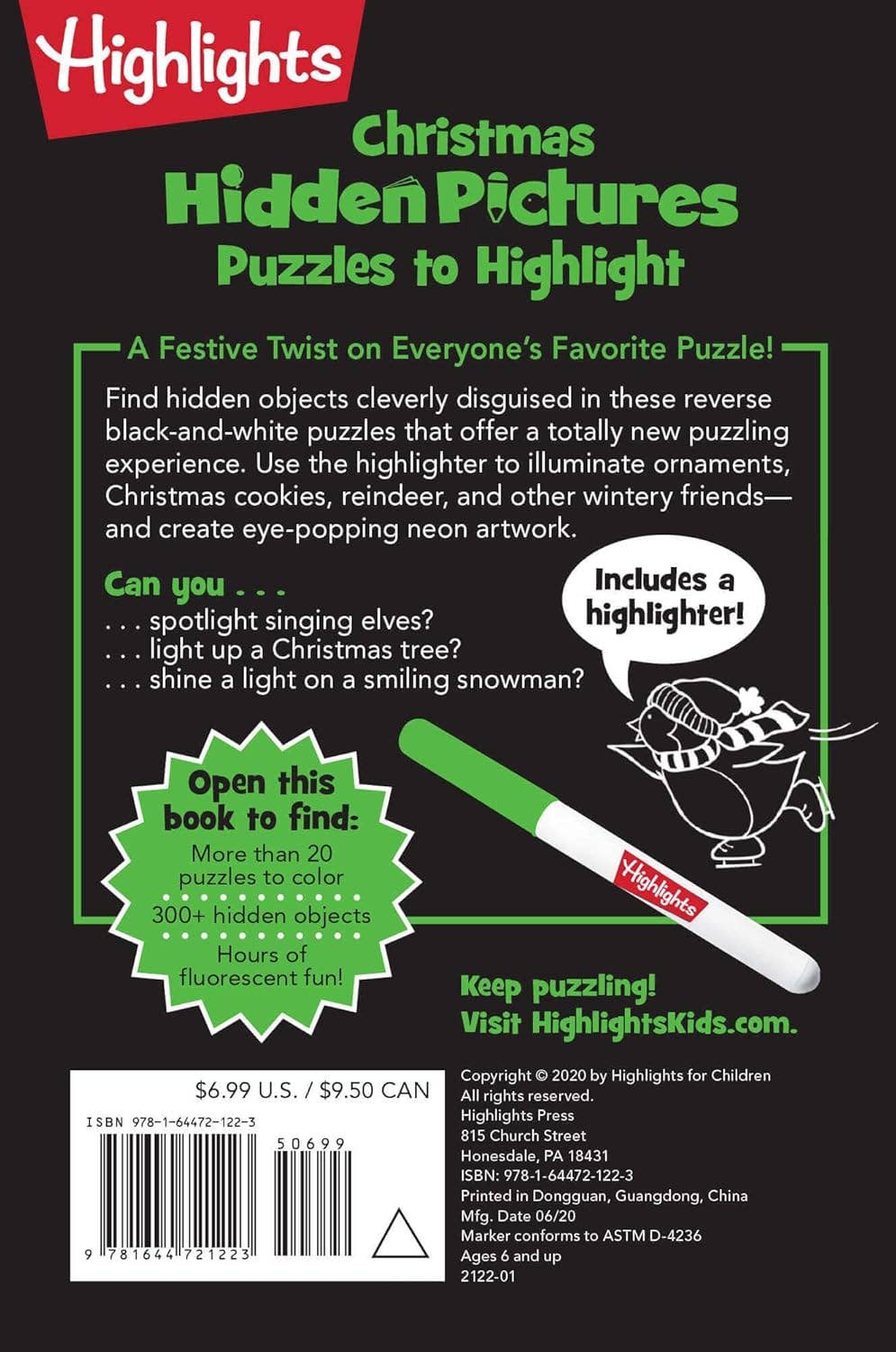 Christmas Hidden Pictures Puzzles to Highlight