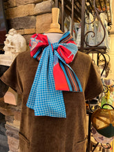 Load image into Gallery viewer, Equestrian Imperial Red Bow Scarf – Trotter Collection
