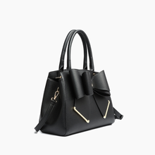 Load image into Gallery viewer, Poppy Bowtie Structured Top Handle Spring Shoulder Bag
