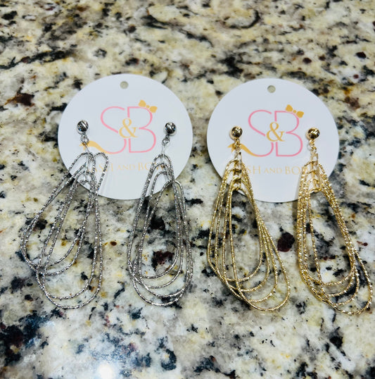 Long Multi TearDrop Earrings