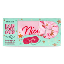 Load image into Gallery viewer, Mad Beauty FabYuleOus Sleep Mask and Scrunchie Set
