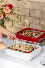 Load image into Gallery viewer, Premium Set - Pan Frame w/ Lid &amp; Hot or Cold Gel Pack -White
