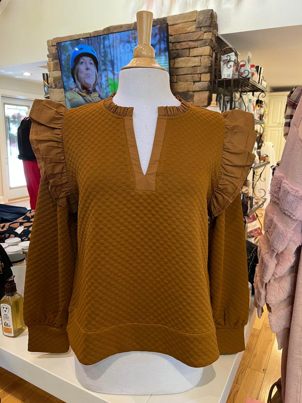 Toffee Long Sleeve Top