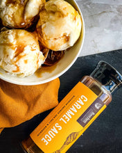 Load image into Gallery viewer, Caramel Sauce - Bourbon Smoked Sea Salt &amp; Bourbon
