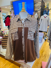Load image into Gallery viewer, Brown Houndstooth Jacket
