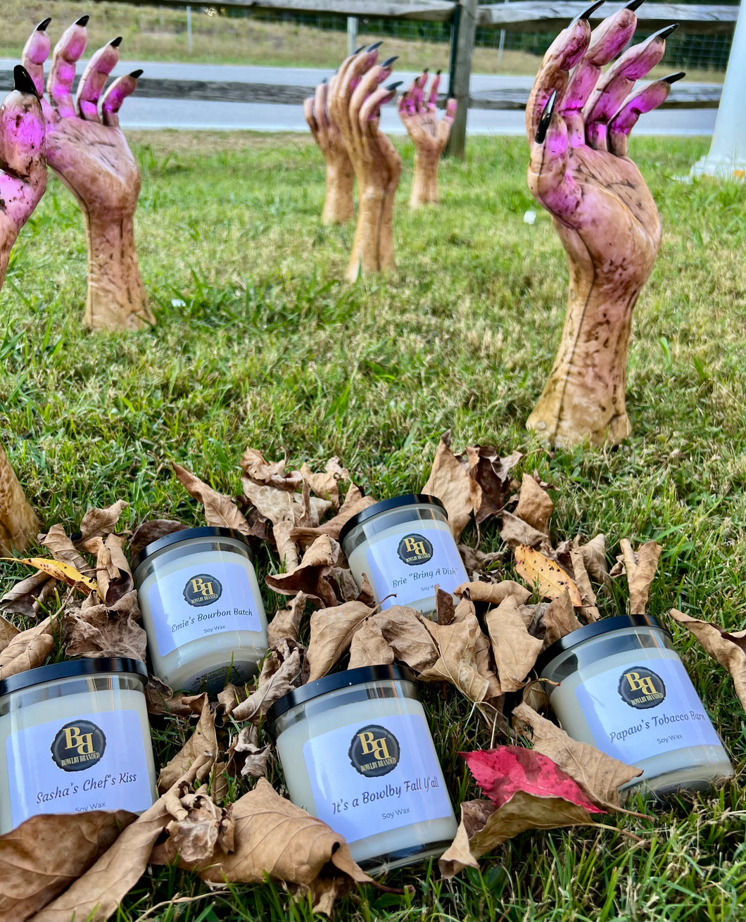 Bowlby Branded Fall Candles