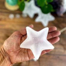 Load image into Gallery viewer, Crystal Star Selenite Reiki Charging Bowl Altar Plate
