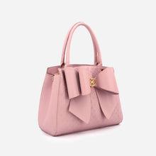 Load image into Gallery viewer, Cross Elegance Large Bow Vegan Leather Satchel Handbag
