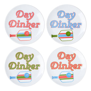 Set of Four Melamine Pickleball Set