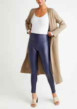 Load image into Gallery viewer, Faux Leather Shaping Legging w/ Side Zip - Plus Sizes Avail
