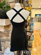 Load image into Gallery viewer, Black Tennis Dress w/Criss Cross Back
