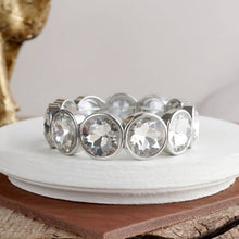 Load image into Gallery viewer, Crystal Stretch Bracelet – Gold Silver AB - Light Catcher
