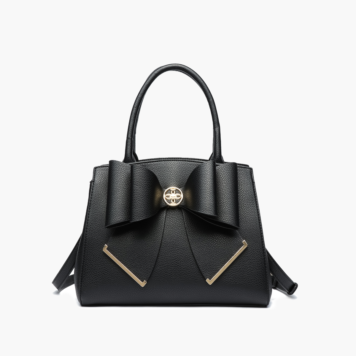 Poppy Bowtie Structured Top Handle Spring Shoulder Bag