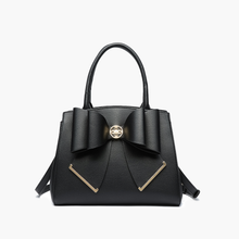 Load image into Gallery viewer, Poppy Bowtie Structured Top Handle Spring Shoulder Bag
