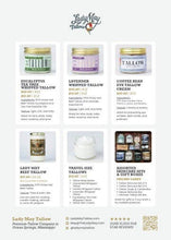 Load image into Gallery viewer, Tallow Body Butter, All Natural Grass Fed Beef Tallow Moisturizer with Vitamin E and Jojoba Oil
