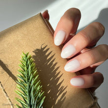 Load image into Gallery viewer, White Swan Press-On Nails | Short Oval Solid Holiday Nails
